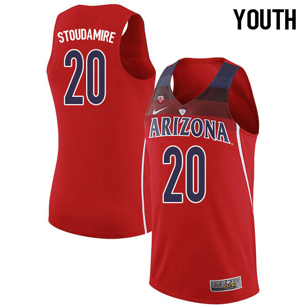 2018 Youth #20 Damon Stoudamire Arizona Wildcats College Basketball Jerseys Sale-Red